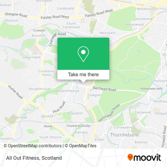 All Out Fitness map