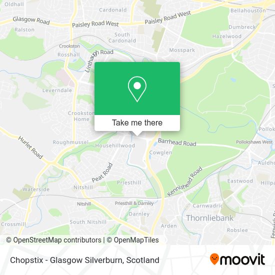 Chopstix - Glasgow Silverburn map
