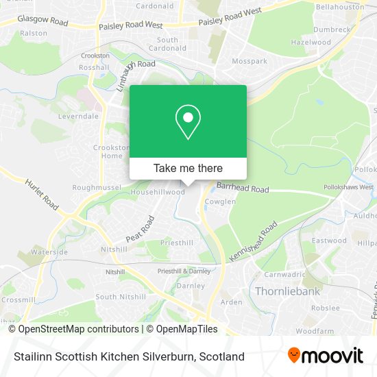 Stailinn Scottish Kitchen Silverburn map