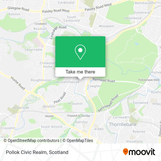 Pollok Civic Realm map