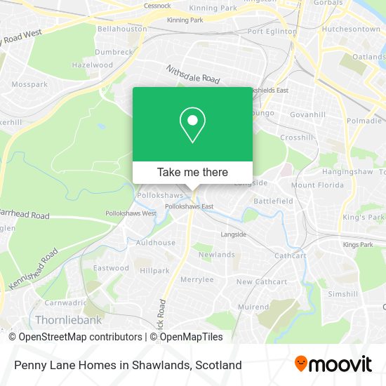 Penny Lane Homes in Shawlands map