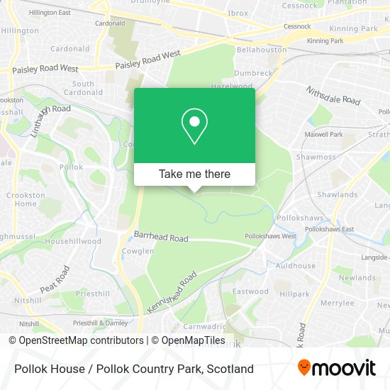 Pollok House / Pollok Country Park map