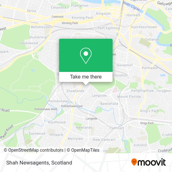 Shah Newsagents map