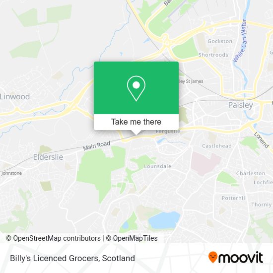 Billy's Licenced Grocers map