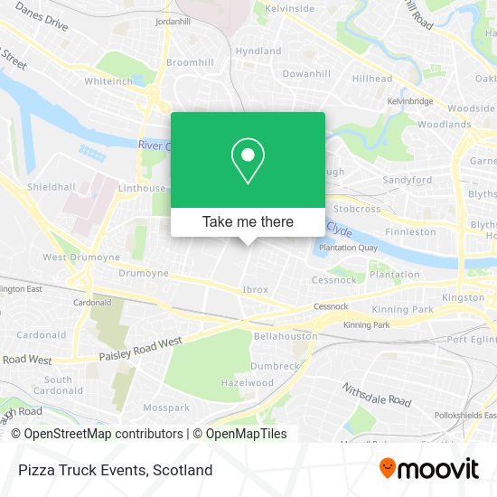 Pizza Truck Events map