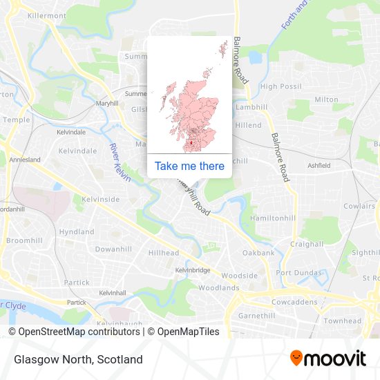 Glasgow North map