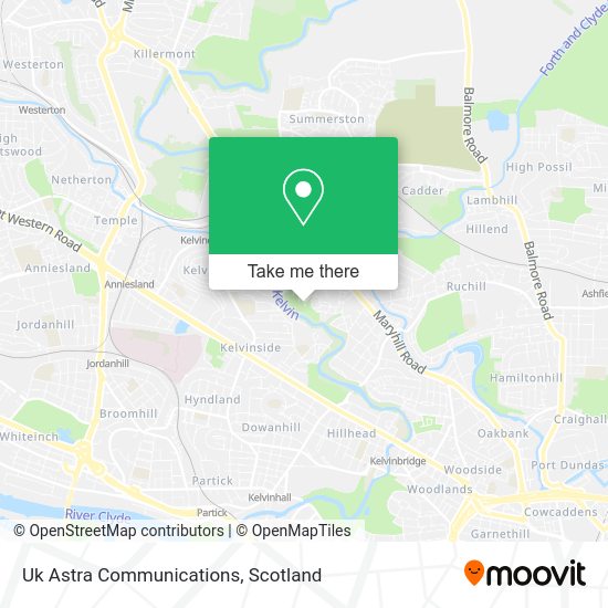 Uk Astra Communications map