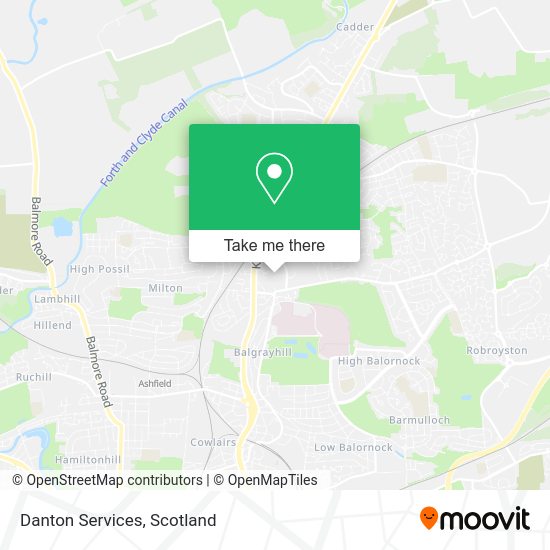 Danton Services map