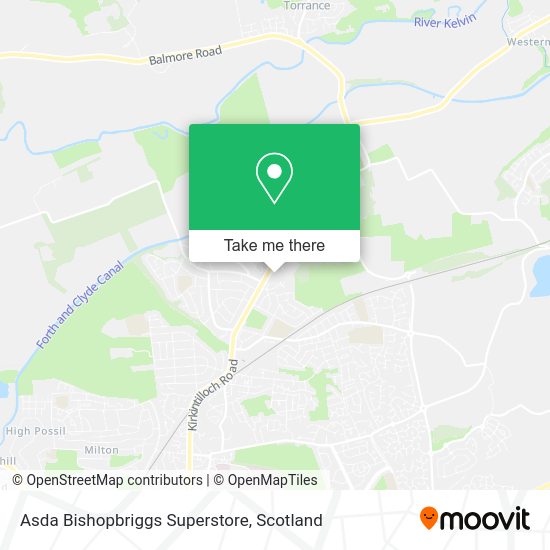 Asda Bishopbriggs Superstore map