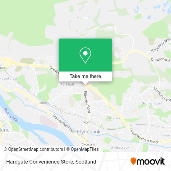 Hardgate Convenience Store map