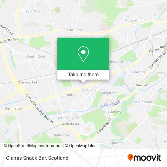 Claires Snack Bar map
