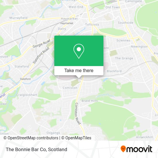The Bonnie Bar Co map