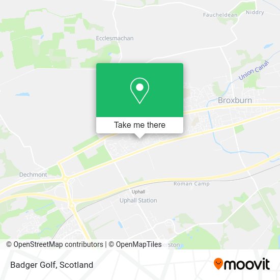 Badger Golf map