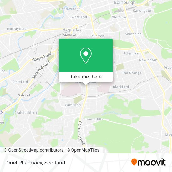 Oriel Pharmacy map