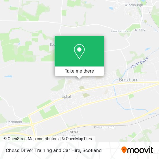 Chess Driver Training and Car Hire map
