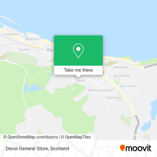 Devol General Store map