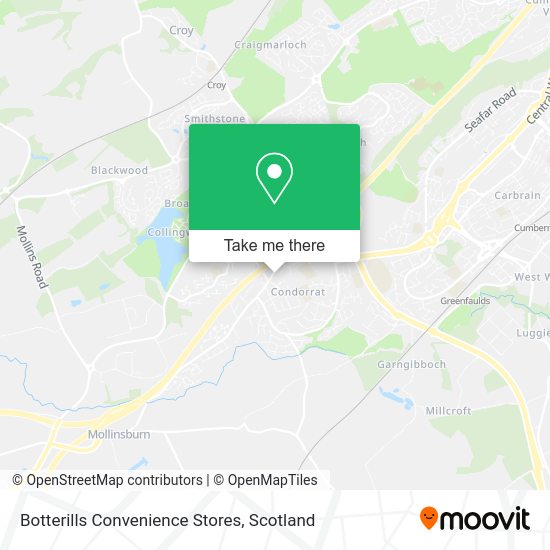 Botterills Convenience Stores map