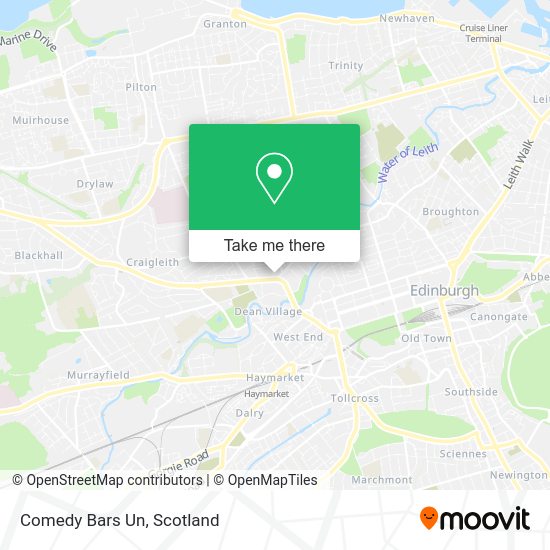 Comedy Bars Un map