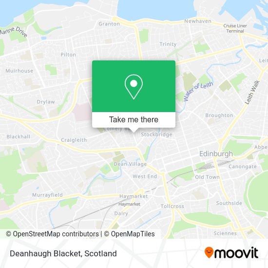 Deanhaugh Blacket map