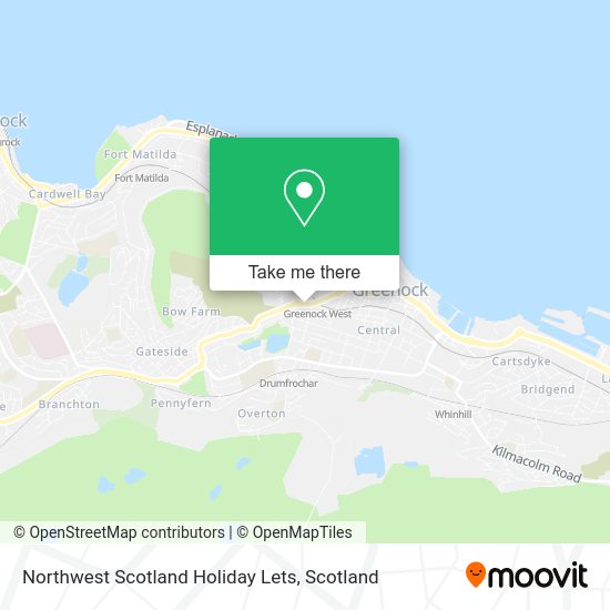 Northwest Scotland Holiday Lets map