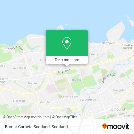 Bomar Carpets Scotland map