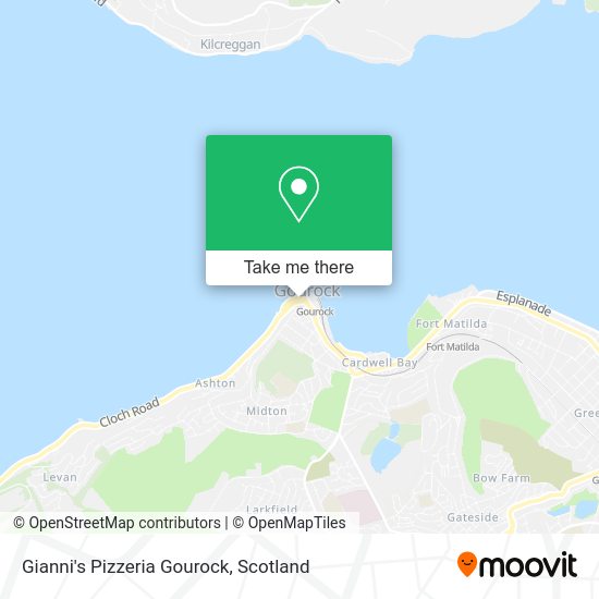 Gianni's Pizzeria Gourock map