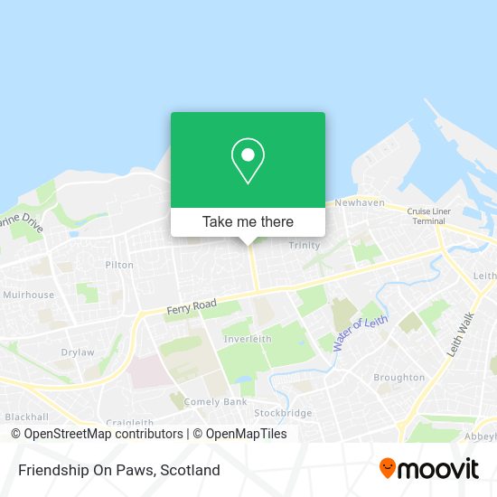 Friendship On Paws map