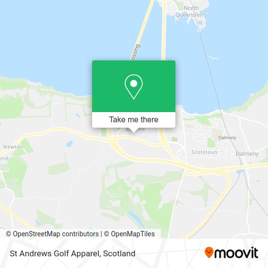 St Andrews Golf Apparel map