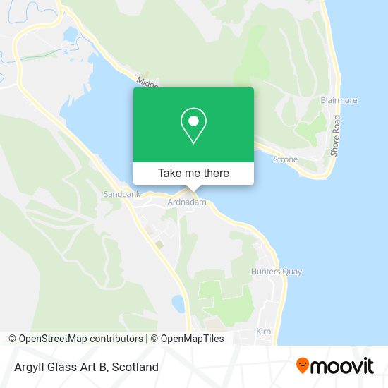 Argyll Glass Art B map