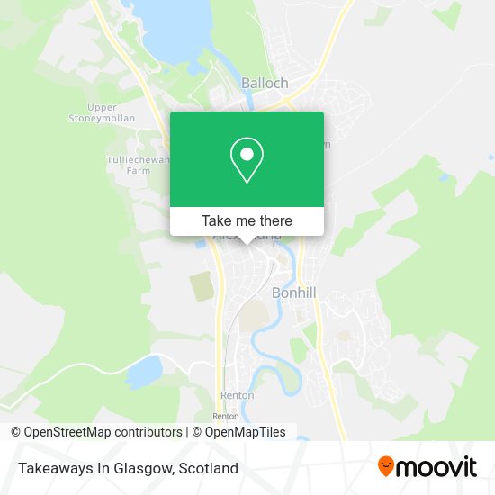 Takeaways In Glasgow map