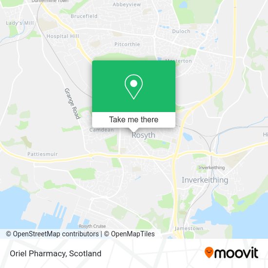 Oriel Pharmacy map