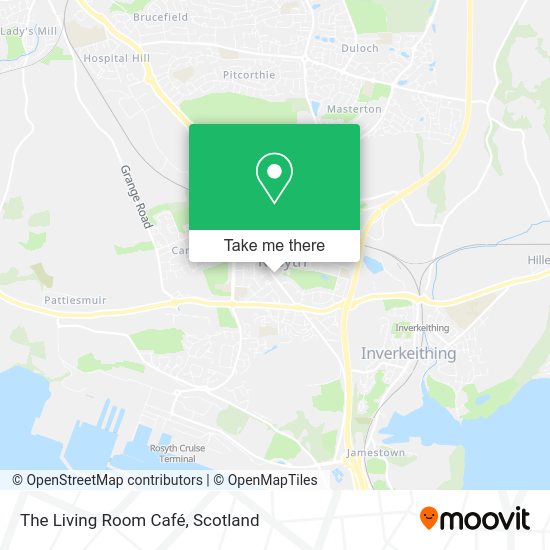 The Living Room Café map