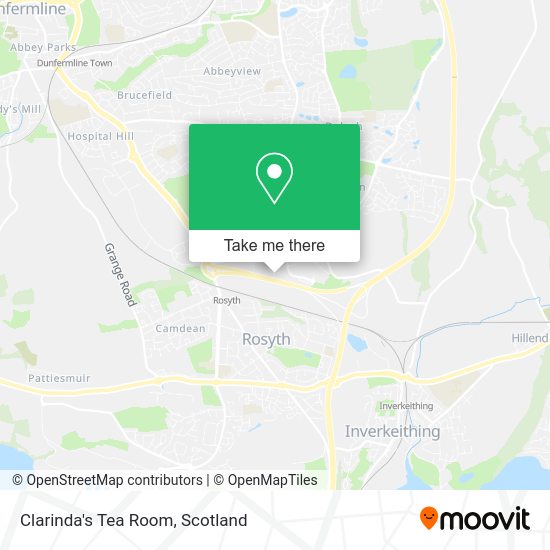 Clarinda's Tea Room map