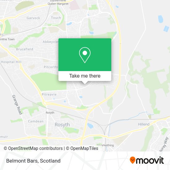 Belmont Bars map