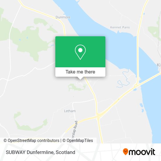 SUBWAY Dunfermline map
