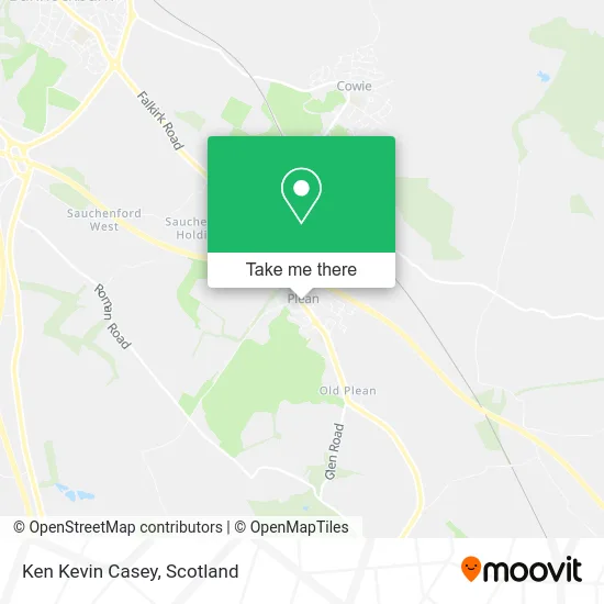 Ken Kevin Casey map