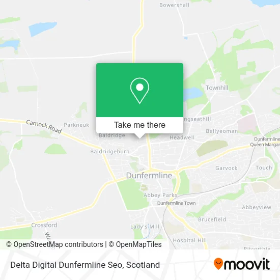 Delta Digital Dunfermline Seo map