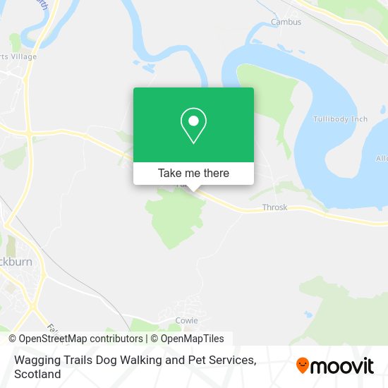 Wagging Trails Dog Walking and Pet Services map