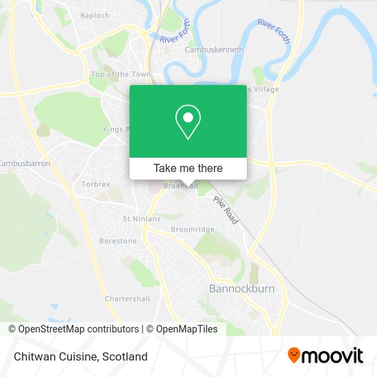 Chitwan Cuisine map