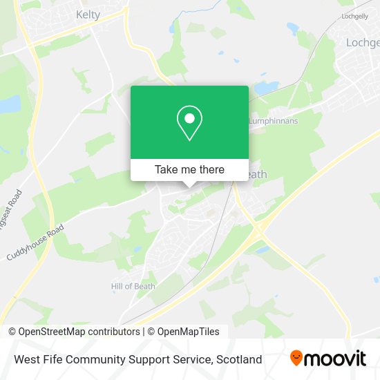 West Fife Community Support Service map