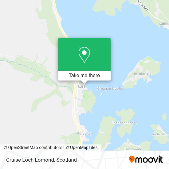 Cruise Loch Lomond map