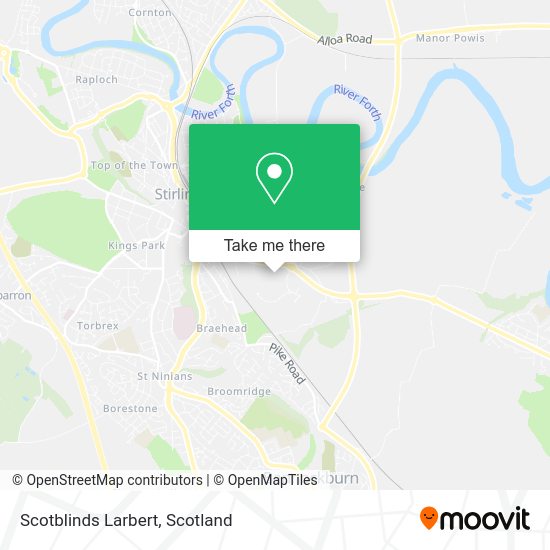 Scotblinds Larbert map