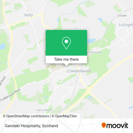 Gandaki Hospitality map