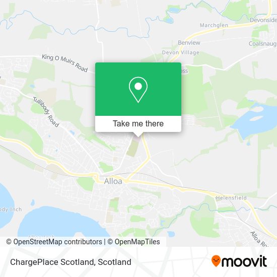 ChargePlace Scotland map