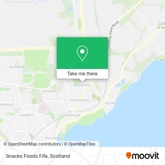 Snacks Foods Fife map