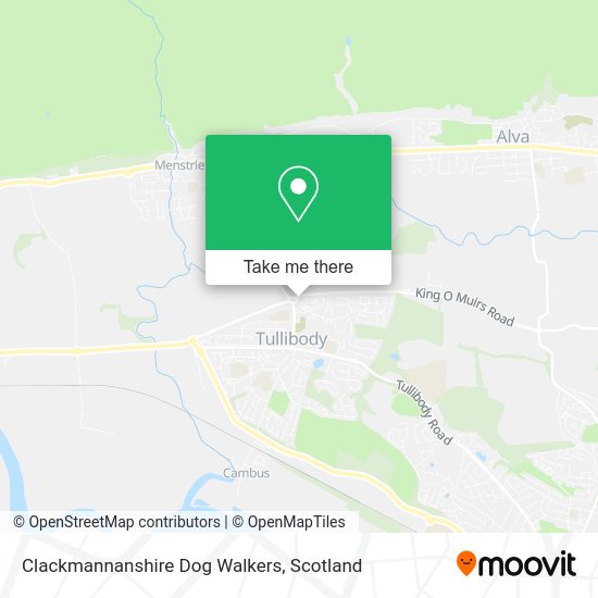 Clackmannanshire Dog Walkers map