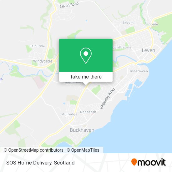 SOS Home Delivery map