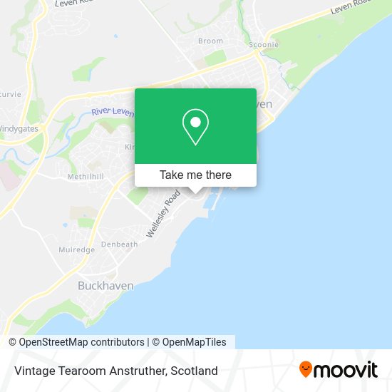 Vintage Tearoom Anstruther map