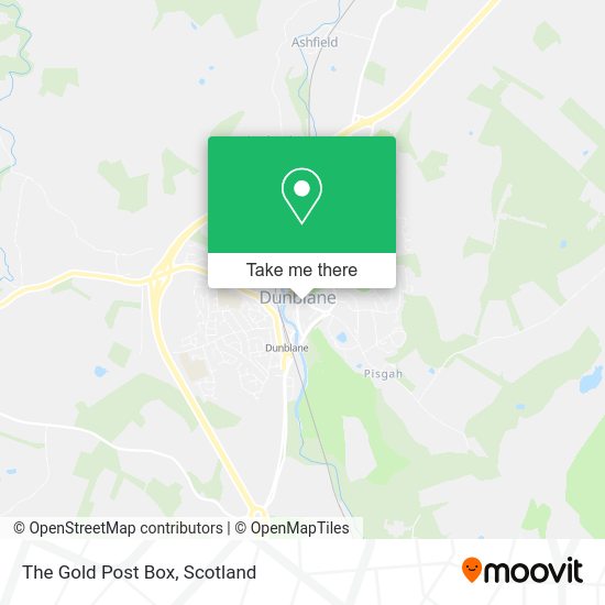 The Gold Post Box map