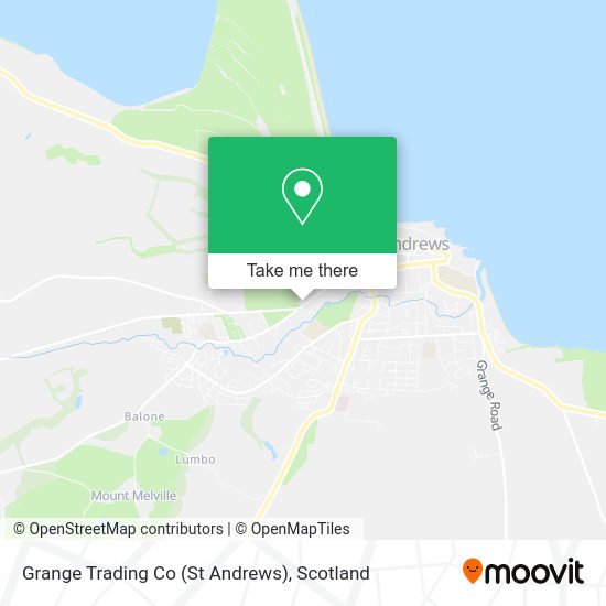 Grange Trading Co (St Andrews) map